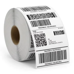 Waterproof Oil Proof Thermal Sticker Rolls Various Sizes 40×30 100x100mm Perforated Shipping Labels for Barcode
