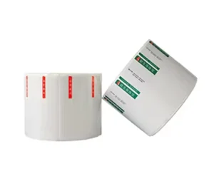 Waterproof PP Adhesive Jewelry Labels for Earrings Rings Glasses with Clear Brand Logo Printing Die Cut Barcode Tags