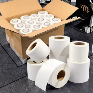 Waterproof Self Adhesive Thermal Stickers for Beverage Bottles and Cans with Barcode Marking (Custom Orders Accepted)