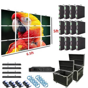 Waterproof Stage Background LED Panel Hanging Kit Front Service 500×500 P3.91 Outdoor Rental LED Animation Retail Store