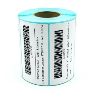 Waterproof Thermal Barcode Label 100mmx150mm Adhesive Paper Direct Thermal 60×40 Sticker for Packaging