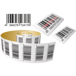 Waterproof Vinyl Custom Sticker Barcode Label for Supermarket Product Label Printing