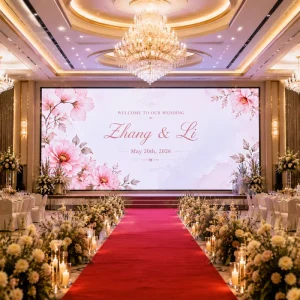 Wedding Ceremony LED Wall Hall Stage Backdrop Video System Indoor Screen Portable Event Display Panel 8K 5 year Warranty