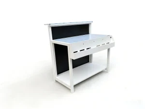 Wheeled Foldable Mobile Aluminum Display Table Portable Splicing Stand for Exhibition Events Stage Shows