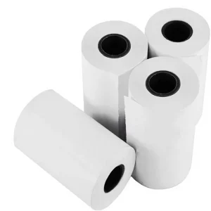 White 57mm X 40mm Smooth Thermal Cash Register POS Receipt Paper 2 1/4 for Printer to Take Number Ticket Single Layer 100 Rolls