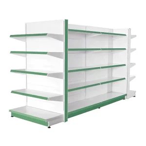 White Display Stand for Retail Store Grocery Store Display Racks with Logo