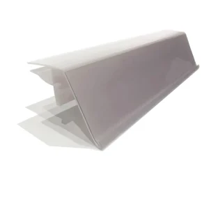 White PVC PET PC Clear Plastic Eco-Friendly Food Grade Easy Installation 1000mm Shelf Price Tag Holder Display Supermarket