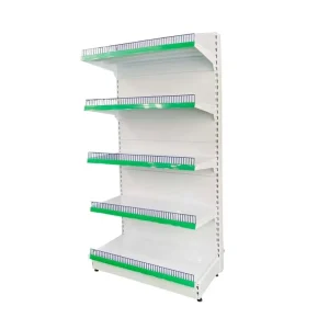 White Supermarket Shelf Gondola Shelving for Store