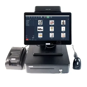 Windows 10 Restaurant Retail Touch Screen Cash Register 14 Inch POS Cashier with VFD