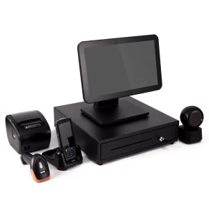Windows 7 10 POS Device Point of Sale Machine New 15.6″ Capacitive Touch Screen I3 4GB DDR3 128GB