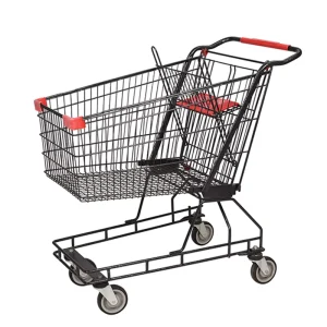 Wire Basket Trolley Store Hand Push Basket Cart Shopping Cart