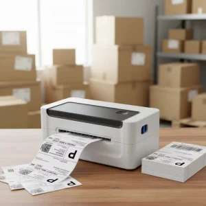 Wired Wireless POS Mini Shipping Barcode Label Printer Machine 4×6 Sticker Waybill Thermal