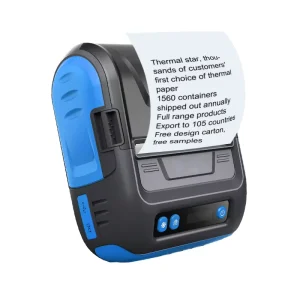 Wireless 3inch 80mm Mobile Thermal Barcode Label & Receipt Printing Machine Black and White in Stock