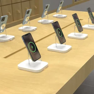 Wireless Charging Mobile Phone Security Device Anti theft Display Holder for Cellphone