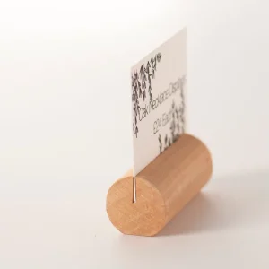 Wooden Business Place Card Playing Card Menu Holder 5.5cm X 2.5cm for Eco Friendly Retail Restaurant