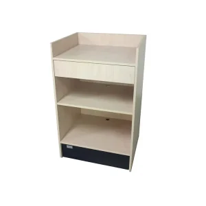 Wooden Retail Showcase Counter Register Stand for Store Display