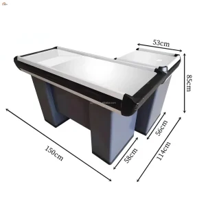 XLW Convenience Store Cash Table Furniture Dimension Design Grocery Cashier Checkout Counter for Shop Checkout Counter 1500mm