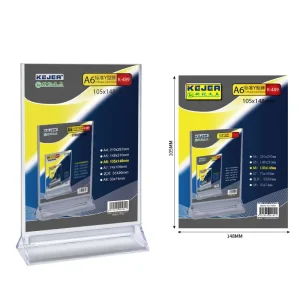 Y shaped Price Card Stand for Display A6 Vertical Table Sign Holder