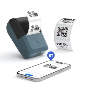 Y50 Mini 58mm Portable BT Barcode Printer Wireless Thermal Label Printer for Home Office Organization Logistics