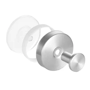 YOTO Stainless Steel Suction Cup Hook No Trace No Drill Vacuum Suction Kitchen Bathroom Restroom Clothes Towel Hooks Reusable