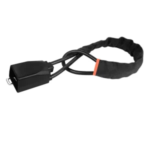 Yellow Steel Car Steering Wheel Lock Anti Theft Device with 2 Keys Includes Seat Belt Lock for Trucks SUVs Vans RVs Accessories