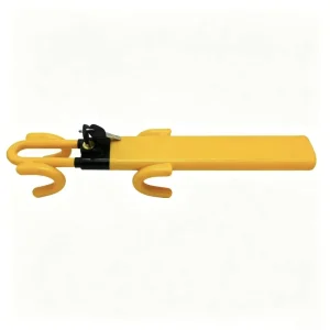 Yellow Steel Car Steering Wheel Lock Anti-theft Device U-shaped Double Hook Multifunctional Steering Wheel Lock