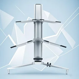 Z 80 Adjustable & Folding Two Tier Keyboard Piano Stand for Keyboard Music Instruments for Stores
