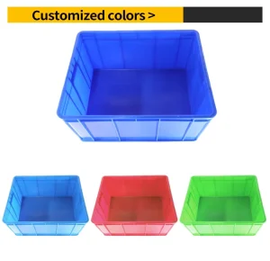 ZNTB011 High Quality Impact Resistant Reusable Stackable Nestable Plastic Storage Boxes Bins with Lid Distribution Logistics