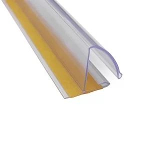 ZT 19 U Shaped PVC Transparent Self Adhesive Easy Installation 1000mm Price Label Strip Card Shelf Supermarket Supplies