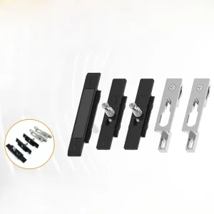 Zinc Alloy Aluminum Alloy Sliding Door Window Accessories Hook Lock Five piece Single Hole Double Screw Easy to install