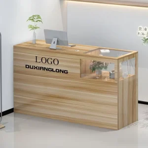 bar Counter Solid Wood Beauty Salon Dental Clinic Lacquered Bar Counter Clothing Store Cashier Counter