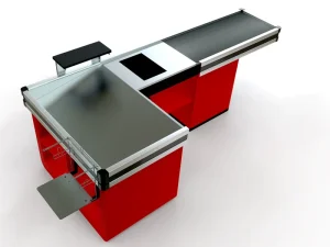 checkout counter with led design
