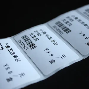 custom blank sticker label barcode roll
