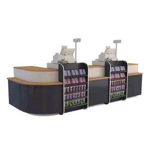hongbai Multifunctional Supermarket Cashier Counter Convenience Store Cigarette Alcohol Display Cabinet for Mother Baby