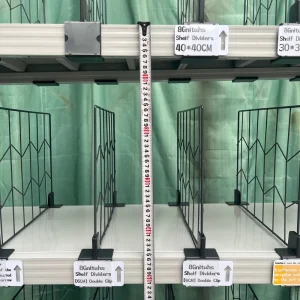 货架分隔板，带贴纸板卡槽夹，适用于便利店仓库展示架配件