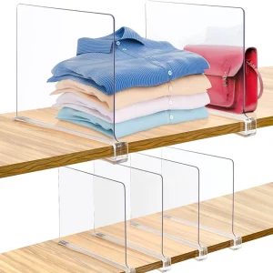 可调式衣柜亚克力货架分隔板
