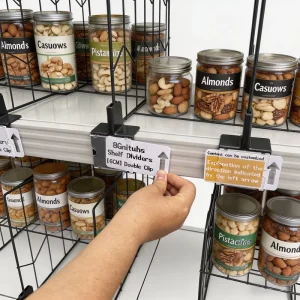 可调节货架分隔板 带扣连接设计 适用于书店 零售店 仓库和药房存储