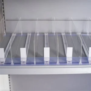 自动饮料架推动托盘滑动冰箱弹簧装载零售展示分隔器瓶子推动系统