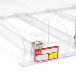 超市盒装商品展示架 自动推式汽水分隔器 零售货架推货器 罐装饮料推货器