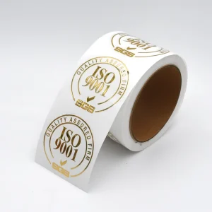 logo Label Directly Enhanced Gold Transparent Sticker Material Personalized Custom Sticker Printing Label Bulk Label
