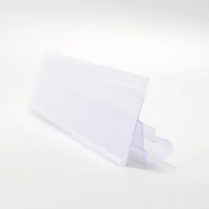 pvc plastic clip on price tag supermarket label holder