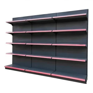 Dark Grey Heavy Duty Metal Adjustable Supermarket Shelving Grocery Store Rack Supermarket Storage Shelves