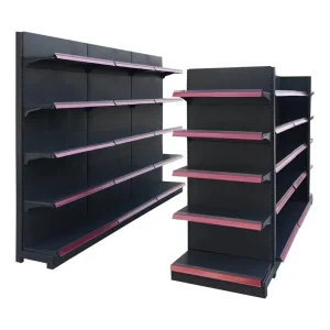 Factory Direct Light Duty Single Side Display Rack Gondola Supermarket Equipment Shelves
