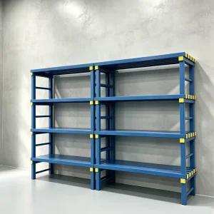 Heavy Duty 4 Tier Adjustable PVC Waterproof Corrosion Resistant Display Shelves Unit Plastic Storage Rack Quick Installation For