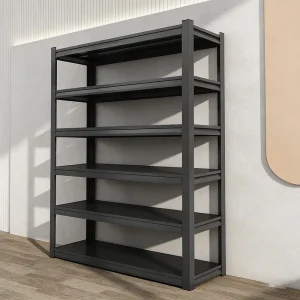Industrial 5 Tier Wire Mesh Storage Shelf with 150KG Load Capacity Heavy Duty Steel Rack and Shelving for Warehouse Good Storage