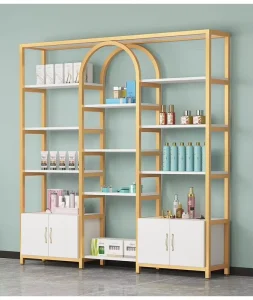 Light Luxury Thickened Multifunctional Display Rack Nail Art Cosmetic Storage Cabinet for Beauty Salon Shoe Bag