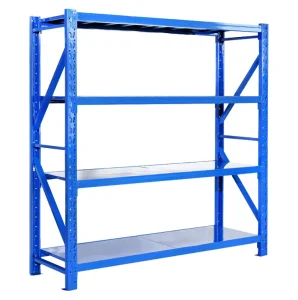 Versatile Steel Storage Rack 4 Tier Shelves Easy Assembly Light Duty 150kg Layer For Supermarket Stockroom Shelving System